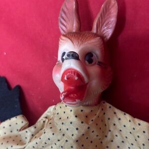 Vintage hand puppet Big Bad Wolf as Grandma